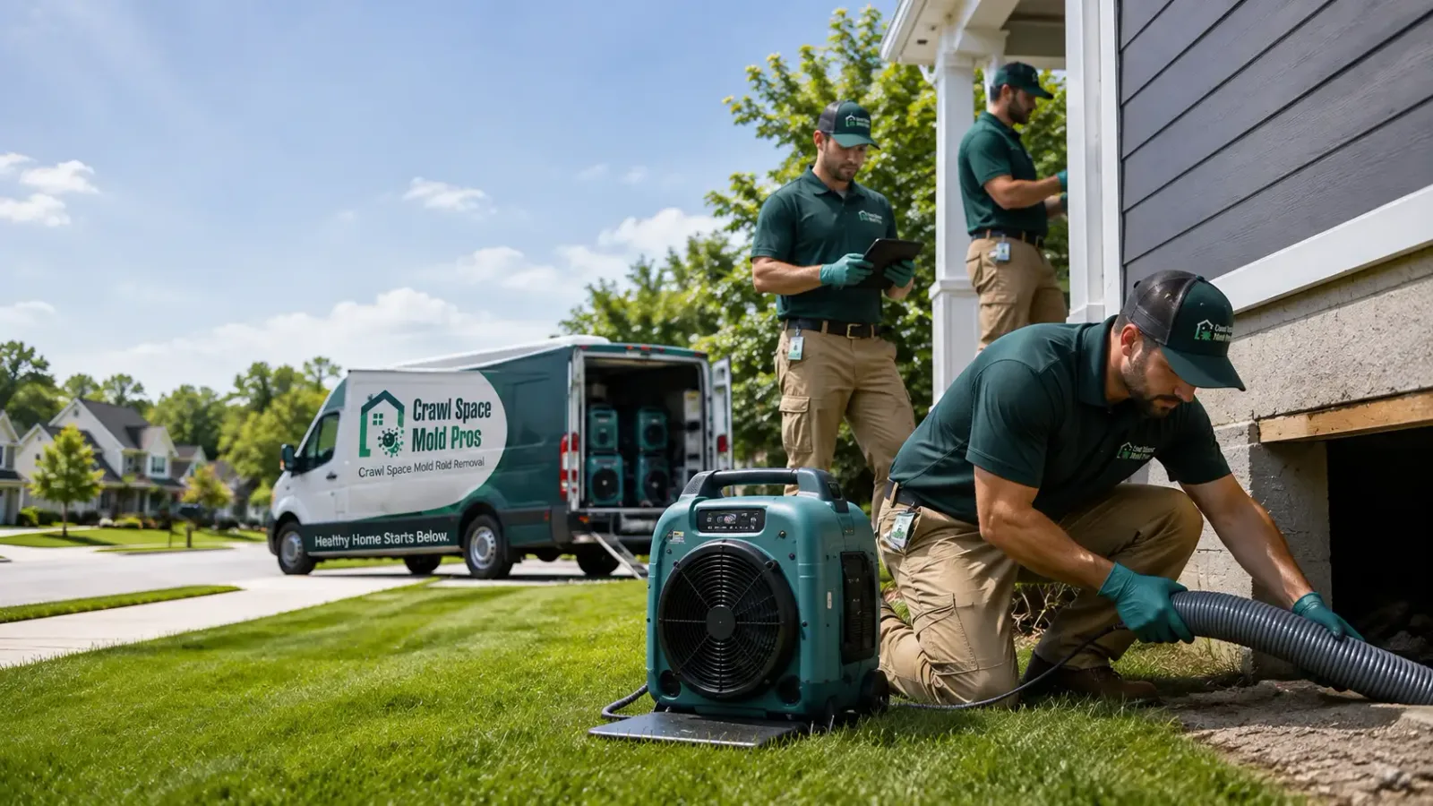 Crawl Space Mold Removal in Arnold, KS